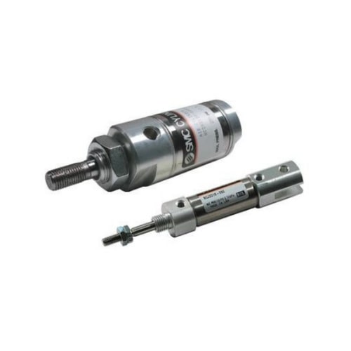 NC(D)M, Stainless Steel, Double Acting, Single Rod, Standard Cylinders SMC