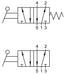 AIGNEP 01V Series Valves 01VL050003N AIGNEP - 01V Series - Pneumatic Valve - 5/2 Lever/Detent 1/4" NPTF Ports