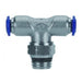 AIGNEP Fittings 87210-02-02 : AIGNEP (BAG OF 5 PCS.) Swivel Male Branch Tee  1/8 Tube x 1/8 Swift-Fit