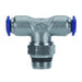AIGNEP Fittings 87210-04-02 : AIGNEP (BAG OF 5 PCS.) Swivel Male Branch Tee  1/4 Tube x 1/8 Swift-Fit