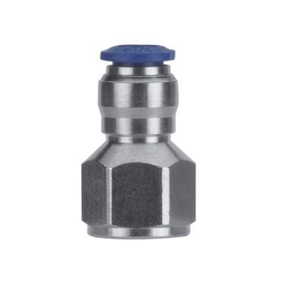 AIGNEP Fittings 88030-02-02 : AIGNEP (BAG OF 5 PCS.) Straight Female Metal Release Collet 1/8 Tube x 1/8 NPTF
