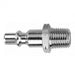 AIGNEP Quick Disconnect Couplers and Plugs 80221AC-04 : AIGNEP (Alpha) 1/4" Basic Industrial Plug x 1/4" Male NPTF Steel