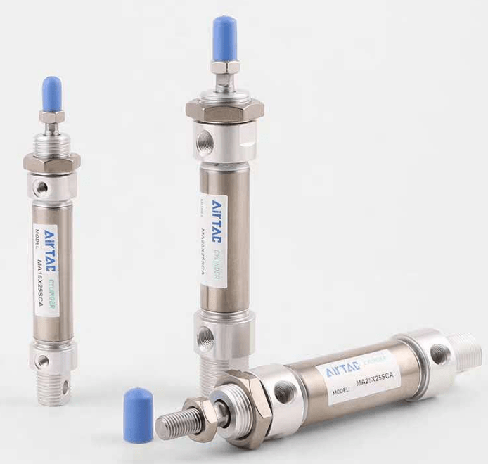 Airtac Airtac MAC: Round Body Air Cylinder, Double Acting with Cushion - MAC32X50SCA