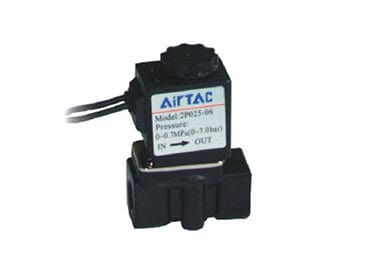 Airtac Pneumatic Components Airtac 2P0250-06: 2 Way Solenoid Valve, Plastic - 2P02506AIG