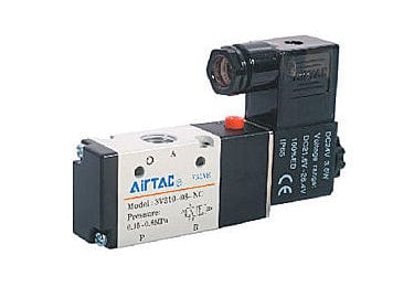 Airtac Pneumatic Components Airtac 3V100-06: Solenoid Air Valve - 3V11006NCA-W