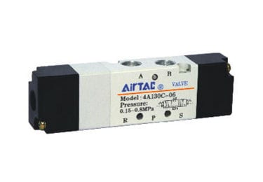 Airtac Pneumatic Components Airtac 4A130E-06: Air Pilot Valve, 5 Way - 4A130E06