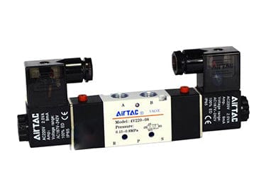 Airtac Pneumatic Components Airtac 4V130E-M5: Solenoid Air Valve - 4V130EM5B