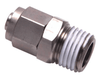 Airtac Pneumatic Components Airtac BKC: Push Lock Fitting, Locknut Connector - BKC0604-01 (BAG OF 10 pcs.)