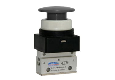 Airtac Pneumatic Components Airtac CM3PM-05: Manual Valve, 3 Way - CM3PM05B