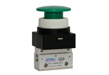 Airtac Pneumatic Components Airtac CM3PM-05: Manual Valve, 3 Way - CM3PM05G