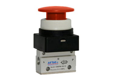 Airtac Pneumatic Components Airtac CM3PM-05: Manual Valve, 3 Way - CM3PM05R