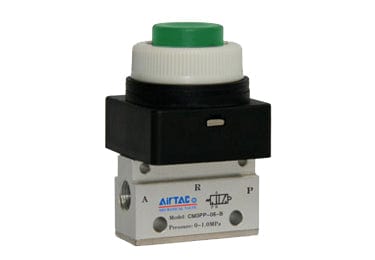 Airtac Pneumatic Components Airtac CM3PP-06: Manual Valve, 3 Way - CM3PP06GG