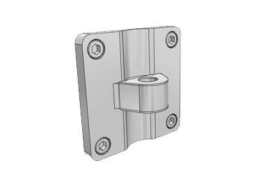 Airtac Pneumatic Components Airtac NACF: Mounting Bracket for  Pancake Cylinder - F-NACF4CA