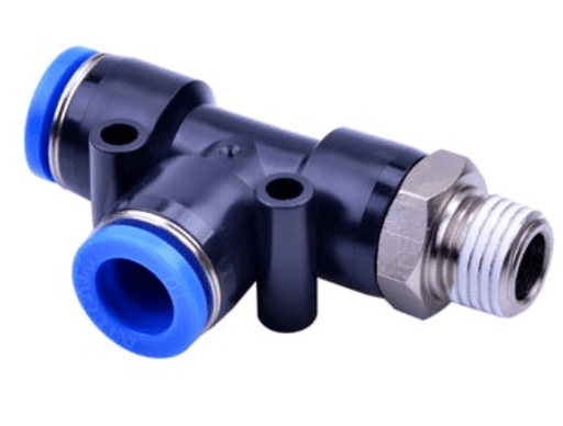 Airtac Pneumatic Components Airtac NPED: Push to Connect Fitting, Male Run Tee - NPED1/2-1/2 (BAG OF 10 pcs.)