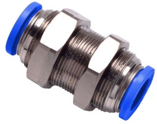 Airtac Pneumatic Components Airtac NPM: Push to Connect Fitting, Bulkhead Union - NPM1/4 (BAG OF 10 pcs.)