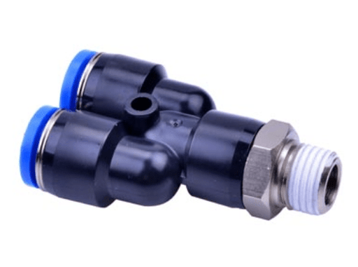 Airtac Pneumatic Components Airtac NPYB: Push to Connect Fitting, Branch Y - NPYB3/8-1/4 (BAG OF 10 pcs.)