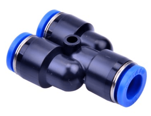 Airtac Pneumatic Components Airtac NPYW: Push to Connect Fitting, Different Diameter Union Y - NPYW1/2-3/8 (BAG OF 10 pcs.)