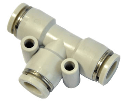 Airtac Pneumatic Components Airtac PE: Push Lock Fitting, Union Tee - PE10 (BAG OF 10 pcs.)