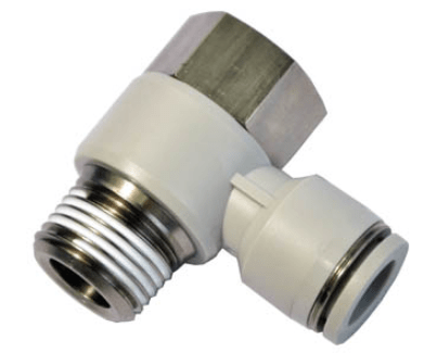 Airtac Pneumatic Components Airtac PHF: Push Lock Fitting, Double Universal Female Elbow - PHF1002 (BAG OF 10 pcs.)