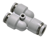 Airtac Pneumatic Components Airtac PYW: Push Lock Fitting, Different Diameter Union Y - PYW10-8 (BAG OF 10 pcs.)