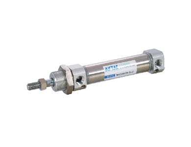 Airtac Pneumatic Components MIC: Round Body Air Cylinder, Double Acting with Cushion - MIC25X125SCA