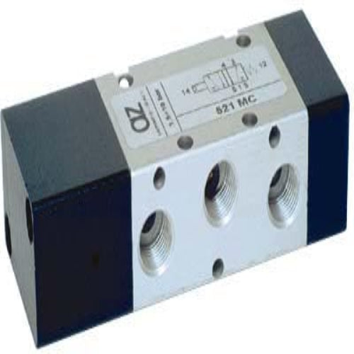 AZ PNEUMATICA Air Pilot Valves 00.027.4 (521 MC) : AZ Pneumatica 5/2 1/8" pneumatic pilot, Spring return
