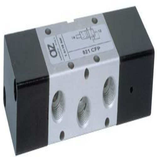 AZ PNEUMATICA Air Pilot Valves 00.029.4 (521 CFP) : AZ Pneumatica 5/2 1/8" pneumatic pilot, Spring return pneumatic