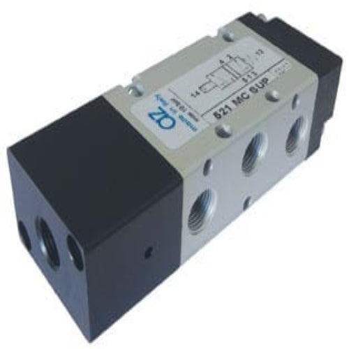 AZ PNEUMATICA Air Pilot Valves 00.162.4 (521 MC SUP) : AZ Pneumatica 5/2 1/8" pneumatic pilot Upper connection, Spring return