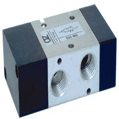 AZ PNEUMATICA Air Pilot Valves 01.022.4 (322 MC) : AZ Pneumatica 3/2 1/4" NC pneumatic pilot, Spring return