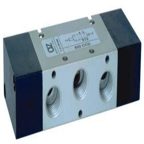 AZ PNEUMATICA Air Pilot Valves 01.030.4 (522 CCD) : AZ Pneumatica 5/2 1/4" Dual pneumatic pilot, With differential