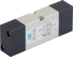 AZ PNEUMATICA Air Pilot Valves 05.078.4 (851 CC) : AZ Pneumatica VDMA 18 mm 5/2 Dual pneumatic pilot