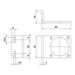 AZ PNEUMATICA AZ FRL Accessories 16.011.2 (STF 3A) : AZ Pneumatica mounting bracket G3/8"