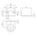 AZ PNEUMATICA AZ FRL Accessories 16.021.0 (STF 2) : AZ Pneumatica mounting bracket G1/4"