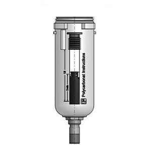 AZ PNEUMATICA AZ FRL Accessories 16.357.0 : AZ Pneumatica K series filter cup with automatic discharge G1"