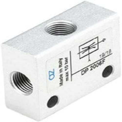 AZ PNEUMATICA Logic Valves 03.017.4 (DP 2006 F) : AZ Pneumatica Vacuum generator with threaded ports G1/8" and two exit ports