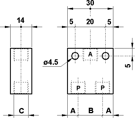 AZ PNEUMATICA Logic Valves 08.023.4 : AZ Pneumatica OR Single  Valve 1/8"