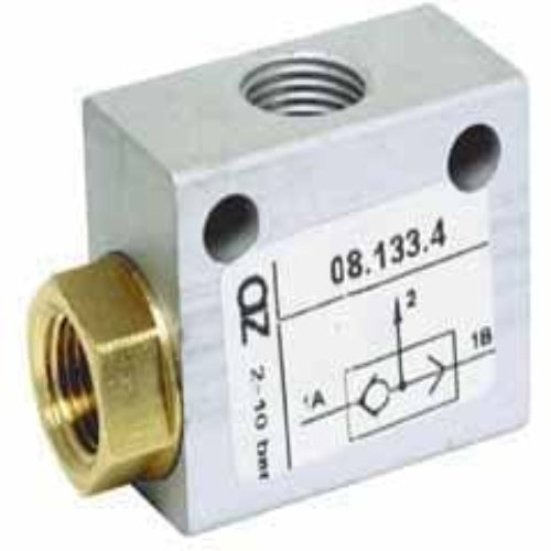 AZ PNEUMATICA Logic Valves 08.133.4 : AZ Pneumatica OR in-line  1/8"
