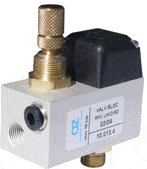 AZ PNEUMATICA Logic Valves 10.014.4 : AZ Pneumatica G1/8" pneumatically piloted stop valve with integrated RFU