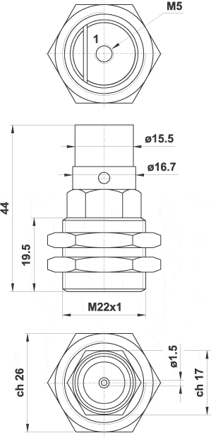AZ PNEUMATICA Logic Valves 10.043.4 : AZ Pneumatica Emitting sensor