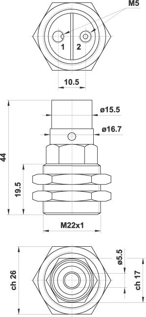 AZ PNEUMATICA Logic Valves 10.044.4 : AZ Pneumatica Receiver sensor