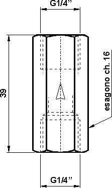 AZ PNEUMATICA Logic Valves 11.005.4 : AZ Pneumatica NON return Valve 1/4", Female - Female, Nickel-plated