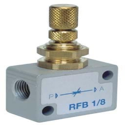 AZ PNEUMATICA Logic Valves 12.006.4 (RFB 1/8) : AZ Pneumatica bi-directional flow regulator 1/8"