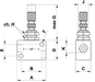 AZ PNEUMATICA Logic Valves 12.009.4 (RFB 1/2) : AZ Pneumatica bi-directional flow regulator 1/2"