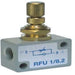AZ PNEUMATICA Logic Valves 12.010.4 (RFU 1/8.1) : AZ Pneumatica uni-directional flow regulator 1/8", passaggio 1.2