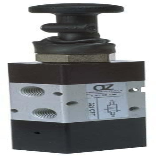 AZ PNEUMATICA Manual Valves 00.004.4 (321 CTT) : AZ Pneumatica 3/2 1/8" push/pull Latched,pneumatically actuated repositioning