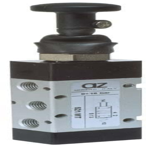 AZ PNEUMATICA Manual Valves 00.076.4 (521 MT) : AZ Pneumatica 5/2 1/8" push/pull, Spring return