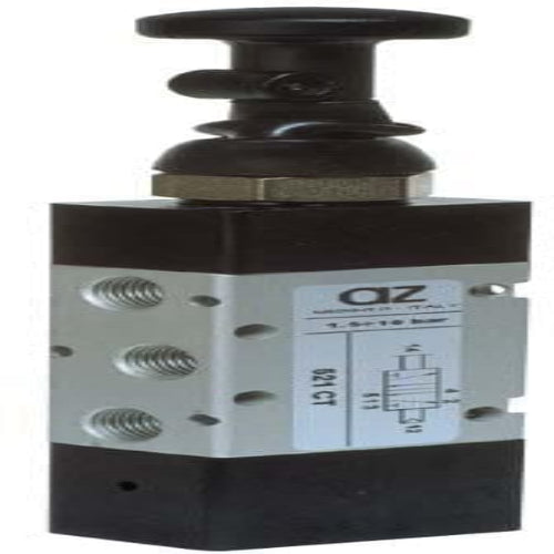 AZ PNEUMATICA Manual Valves 00.111.4 (521 CT) : AZ Pneumatica 5/2 1/8" push/pull Released,pneumatically actuated repositioning