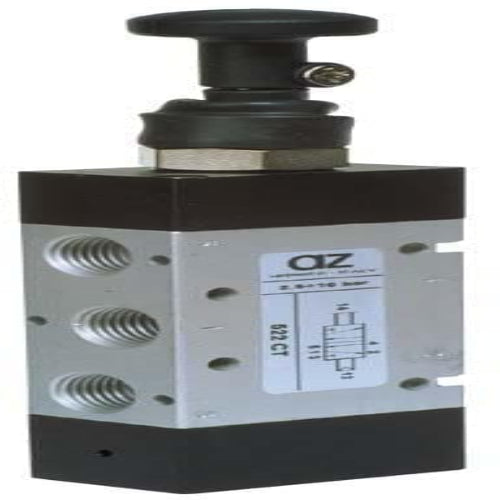 AZ PNEUMATICA Manual Valves 01.042.4 (522 CT) : AZ Pneumatica 5/2 1/4" push/pull Released,pneumatically actuated repositioning
