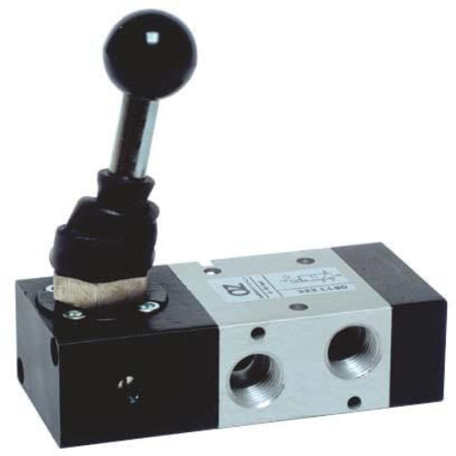 AZ PNEUMATICA Manual Valves 01.055.4 (322 LL90) : AZ Pneumatica 3/2 1/4" 90° lever , Bi-stable