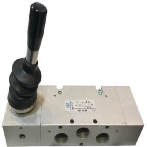 AZ PNEUMATICA Manual Valves 02.060.4 (524 LL90) : AZ Pneumatica 5/2 1/2" 90° lever , Bi-stable